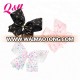 kid hair accessory set custom printed pattern grosgrain cheer hair ribbon bow